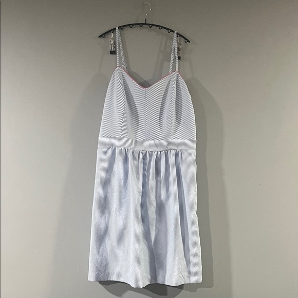 R&K Red and Blue Striped Dress Size 18 - Picture 1 of 7